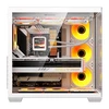 „DarkFlash C280“ kompiuterio korpusas (baltas) + 7 ventiliatoriai