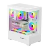 DarkFlash C365 computer case (baltas) + 5 fans