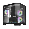 Darkflash Darflash FT350 kompiuterio dėklas + 5 aRGB ventiliatoriai (juodi)