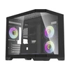 Darkflash Darflash FT418 kompiuterio dėklas + 6 aRGB ventiliatoriai (juodi)