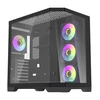 Darkflash Darflash FT418 PRO kompiuterio dėklas + 7 aRGB ventiliatoriai (juodi)