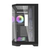 Darkflash Darflash FT418 PRO kompiuterio dėklas + 7 aRGB ventiliatoriai (juodi)