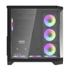 Darkflash Darflash FT418 PRO kompiuterio dėklas + 7 aRGB ventiliatoriai (juodi)