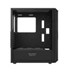 Darkflash DK352 Plus kompiuterio korpusas + 4 ventiliatoriai juodos spalvos