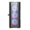 Darkflash DK431 stiklinis kompiuterio korpusas + 4 ventiliatoriai - juodas