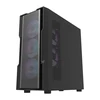 Darkflash DK431 Mesh kompiuterio korpusas + 4 ARGB ventiliatoriai - juodas