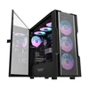 Darkflash DK431 Mesh kompiuterio korpusas + 4 ARGB ventiliatoriai - juodas