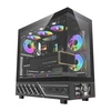 „DarkFlash DS950V“ kompiuterio korpusas su ekranu (juodas) + 6 ventiliatoriais