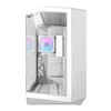 Darkflash DY470 kompiuterio korpusas baltos spalvos + 4 ventiliatoriai + GPU bracket