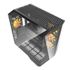 Darkflash DY470 kompiuterio korpusas juodos spalvos + 4 fans + GPU bracket