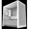 NZXT H3 Flow (2025) Micro-ATX kompiuterio korpusas, baltos spalvos