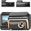 Vaizdo registratorius - DDPAI Z90 Master 4K, dviguba kamera, 3 colių ekranas, 5 GHz Wi‑Fi, GNSS