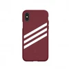 Apple iPhone X / XS Adidas OR Booklet dėklas Suede (33282) burgundy