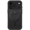 Dėklas AmazingThing Titan Pro Lens Ring Set Case for iPhone 18 Pro with Camera Cover and Magnetic Ring Compatible with MagSafe - Juodas