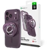Dėklas AmazingThing Titan Pro Lens Ring Set Case for iPhone 18 Pro with Camera Cover and Magnetic Ring Compatible with MagSafe - Violetinė