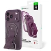Dėklas Amazingthing Titan Pro Lens Stand Set MagSafe do iPhone 18 Pro Max violetinė