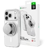 Dėklas AmazingThing Titan Pro Pop Lens Case for iPhone 18 Pro with Camera Cover, Holder and Stand, MagSafe Compatible - Clear