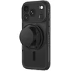 Dėklas AmazingThing Titan Pro Pop Lens Case for iPhone 18 Pro with Camera Cover, Holder and Stand, MagSafe Compatible - Juodas