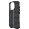 AMG Carbon Pattern Apple iPhone 16 Pro Max dėklas telefonui juodos spalvos
