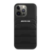 Mercedes Benz Apple iPhone 14 Pro Max Mercedes AMG odinis dėklas Debossed Lines (AMHCP14XGSEBK) juodos spalvos