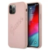 GUESS GUHCP12LRSAVSRG KIETUS DĖKLAS SAFFIANO VINTAGE IPHONE 12 PRO MAX Rožinis