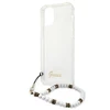 GUESS GUHCP12MKPSWH KIETAS DĖKLAS SKAIDRUS Baltas PEARL IPHONE 12/12 PRO