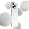 3mk Hardy MagCase dėklas telefonui su MagSafe palaikymu iPhone 15 Pro sidabrinis baltas
