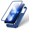Joyroom 360 priekinis ir galinis dangtelis telefonui Apple iPhone 13 Pro + apsauginis ekrano stiklas mėlynos spalvos (JR-BP935 mėlynos spalvos)
