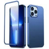 Joyroom 360 priekinis ir galinis dangtelis telefonui Apple iPhone 13 Pro + apsauginis ekrano stiklas mėlynos spalvos (JR-BP935 mėlynos spalvos)