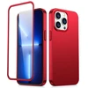 Joyroom 360 priekinis ir galinis dangtelis telefonui Apple iPhone 13 Pro Max + apsauginis ekrano stiklas raudonos spalvos (JR-BP928 red)