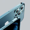 Dėklas Joyroom Chery Mirror Case Cover for Apple iPhone 13 Pro su metaliniu rėmeliu Sidabrinis (JR-BP908 sidabrinės spalvos)