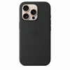 Apple iPhone 16 Pro Silikoninis dėklas with MagSafe - Black