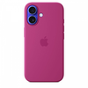 Apple iPhone 16 Silikoninis dėklas with MagSafe - Fuchsia