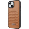 Apple iPhone 13 / 14 / 15 Audi Synthetic odinis dėklas MagSafe (AU-TPUPCMIP15-GT/D3-BN) rudos spalvos