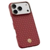 Benks Dėklas Magnetic Armor Air Armor Grid Kevlar Metal Frame 600D (C.K.FL.AP.RD.0072) do Iphone 18 Pro/17 Pro raudona