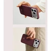 Benks Magnetic Armor Air Armor Grid Kevlar metalinis rėmelis 600D (C.K.FL.AP.JX.0073) dėklas, skirtas iPhone 18 Pro Max/17 Pro Max, bordo spalvos