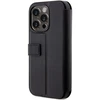 Apple iPhone 14 Pro BMW Bookdėklas odinis Stamp Mėlyna Lines (BMBKP14L22RVSK) juodos spalvos