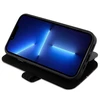 Apple iPhone 14 Pro BMW Bookdėklas odinis Stamp Mėlyna Lines (BMBKP14L22RVSK) juodos spalvos