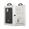 Apple iPhone 12 Pro Max BMW dėklas odinis Perforate (BMHCP12LRSWPK) juodos spalvos