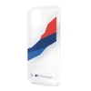 Apple iPhone 12 Pro Max BMW dėklas Motorsport Tricolor (BMHCP12LSKTGT) skaidrus