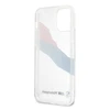 Apple iPhone 12 Pro Max BMW dėklas Motorsport Tricolor (BMHCP12LSKTGT) skaidrus