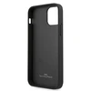 Apple iPhone 12 Mini BMW dėklas odinis Deboss (BMHCP12SRCDPK) juodos spalvos