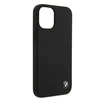 Apple iPhone 12 Mini BMW dėklas silikoninis Signature (BMHCP12SSILBK) juodos spalvos