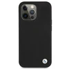 BMW dėklas BMW BMHCP13XSILBK Apple iPhone 13 Pro Max juodas / juodas kietas silikoninis parašas