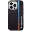 Dėklas Apple iPhone 14 Pro BMW IML Tricolor Stripe (BMHCP14L22HVGV) juodos spalvos
