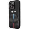Dėklas Apple iPhone 14 Pro BMW Stamped Tricolor Stripe (BMHCP14L22NSTB) juodos spalvos