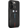Dėklas Apple iPhone 14 Pro BMW Stamped Tricolor Stripe (BMHCP14L22NSTB) juodos spalvos