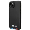 Apple iPhone 14 Plus BMW odinis dėklas Stamp Tricolor (BMHCP14M22PTDK) juodos spalvos