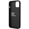 Apple iPhone 14 BMW odinis dėklas Stamp Tricolor (BMHCP14S22PTDK) juodos spalvos