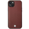 Apple iPhone 14 BMW odinis dėklas Diamond Pattern (BMHCP14S22RFGR) burgundy